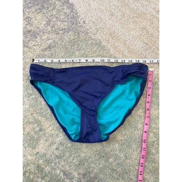 Title Nine Blue Pattern Two-Piece Tankini Set 36C Top XL Bottom Swimsuit - Picture 9 of 10